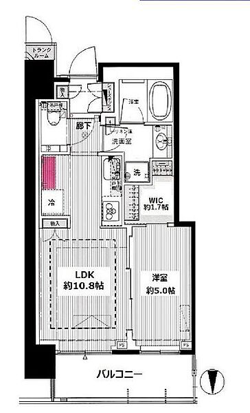 ザ・パークハウス晴海タワーズクロノレジデンス 1317｜東京都中央区晴海２丁目(賃貸マンション1LDK・13階・42.01㎡)の写真 その2