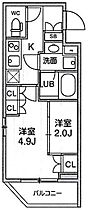 リテラス清澄白河 208 ｜ 東京都江東区白河１丁目7-6（賃貸マンション1DK・2階・25.26㎡） その2