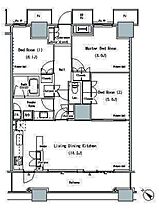 THE TOKYO TOWERS MID TOWER 2811 ｜ 東京都中央区勝どき６丁目3-2（賃貸マンション3LDK・28階・86.85㎡） その2