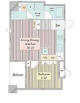 アクティ東仲通り 513 ｜ 東京都中央区勝どき４丁目8-5（賃貸マンション1LDK・5階・39.31㎡） その2