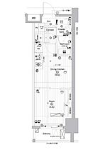 プレミアムキューブ亀戸 1002 ｜ 東京都江東区亀戸３丁目47-11（賃貸マンション1DK・10階・25.50㎡） その2