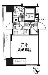 HF銀座レジデンス 1Kの間取図画像