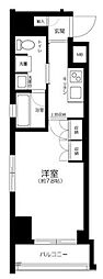 アクサス銀座アジールコート 1Kの間取図画像