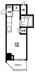 パレ・ドール浅草 ワンルームの間取図画像