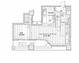 ドゥーエ銀座イースト1 1LDKの間取図画像