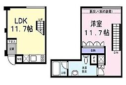 アリスマナーガーデン銀座ウォーク 1LDKの間取図画像