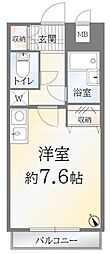 ネオアージュ八丁堀 ワンルームの間取図画像