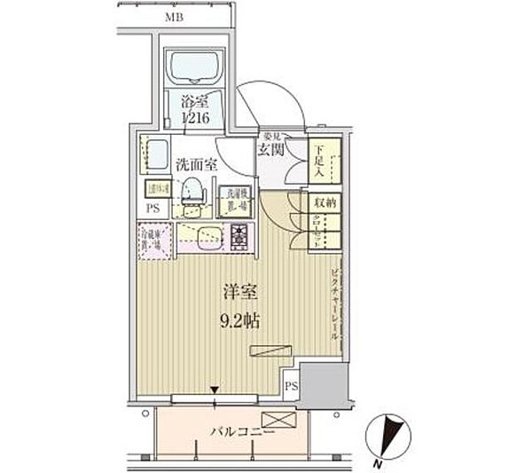 パークアクシス赤坂見附 307｜東京都港区赤坂３丁目(賃貸マンション1R・3階・25.06㎡)の写真 その2