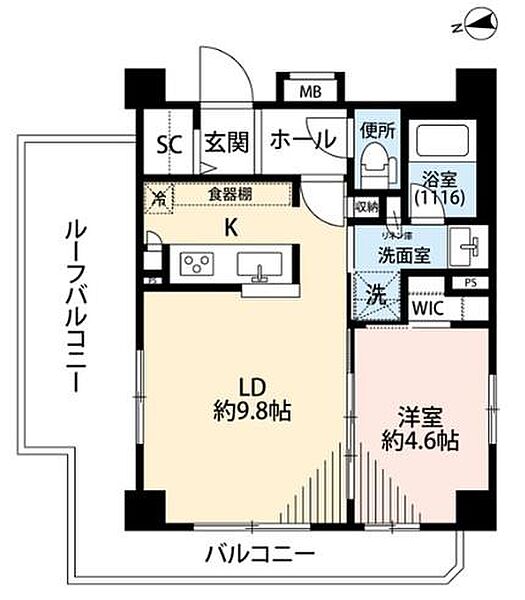 プレール・ドゥーク品川南大井 701｜東京都品川区南大井４丁目(賃貸マンション1LDK・7階・41.16㎡)の写真 その2