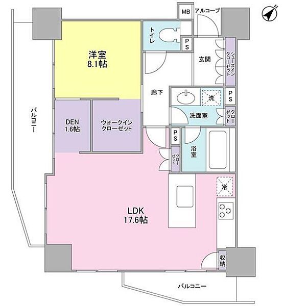 ＬａＳａｎｔｅ五反田 1207｜東京都品川区西五反田８丁目(賃貸マンション1SLDK・12階・61.00㎡)の写真 その2