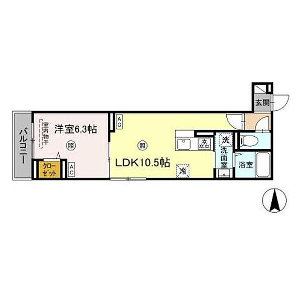 ルリアン千住緑町 301｜東京都足立区千住緑町３丁目(賃貸アパート1LDK・3階・38.05㎡)の写真 その2