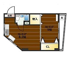 六本木マンション 501 ｜ 東京都港区六本木３丁目4-8（賃貸マンション1DK・5階・25.39㎡） その2