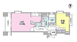 プロスペクトグラーサ広尾 1LDKの間取図画像