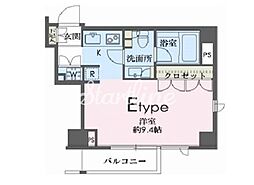 ドゥーエ南麻布 ワンルームの間取図画像