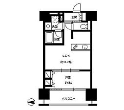 ParkCube東品川 1LDKの間取図画像