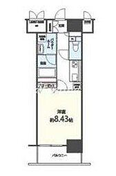 CIELShinbori 1Kの間取図画像