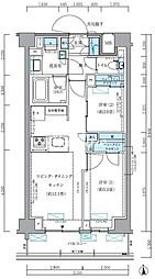 パークアクシス品川シーサイド 2LDKの間取図画像