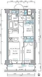 パークアクシス品川シーサイド 2LDKの間取図画像