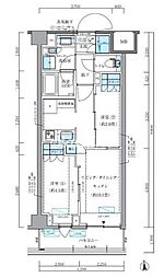 パークアクシス品川シーサイド 2LDKの間取図画像