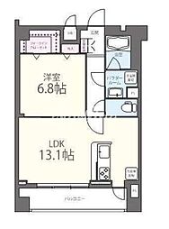 Colline池田山 1LDKの間取図画像