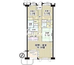 グランフォート目黒 3LDKの間取図画像