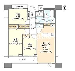 HF白金高輪レジデンス 3LDKの間取図画像