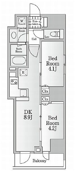 レジディア神田淡路町 801｜東京都千代田区神田淡路町２丁目(賃貸マンション2DK・8階・41.80㎡)の写真 その2