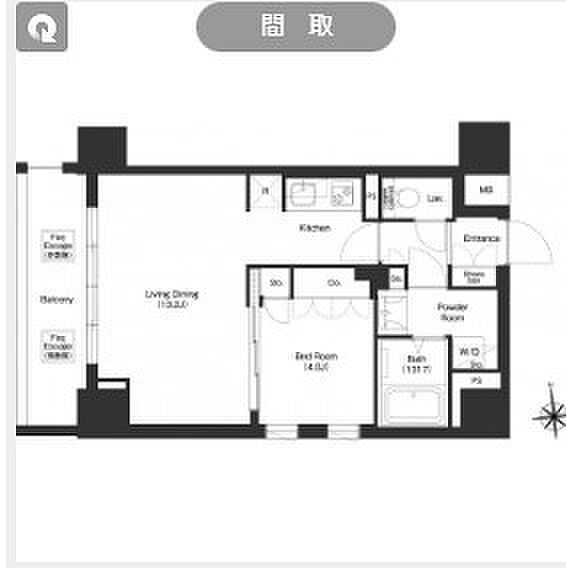 コンフォリア秋葉原ノース 503｜東京都台東区台東１丁目(賃貸マンション1LDK・5階・42.61㎡)の写真 その2