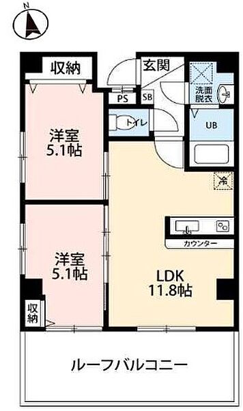 ルル浅草千束 701｜東京都台東区千束３丁目(賃貸マンション1LDK・7階・46.68㎡)の写真 その2