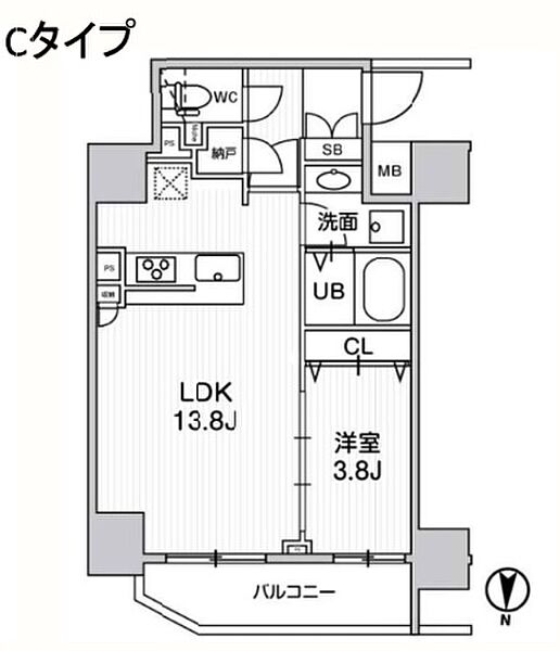 ジェノヴィア南千住スカイガーデン 603｜東京都台東区清川１丁目(賃貸マンション1LDK・6階・42.73㎡)の写真 その2