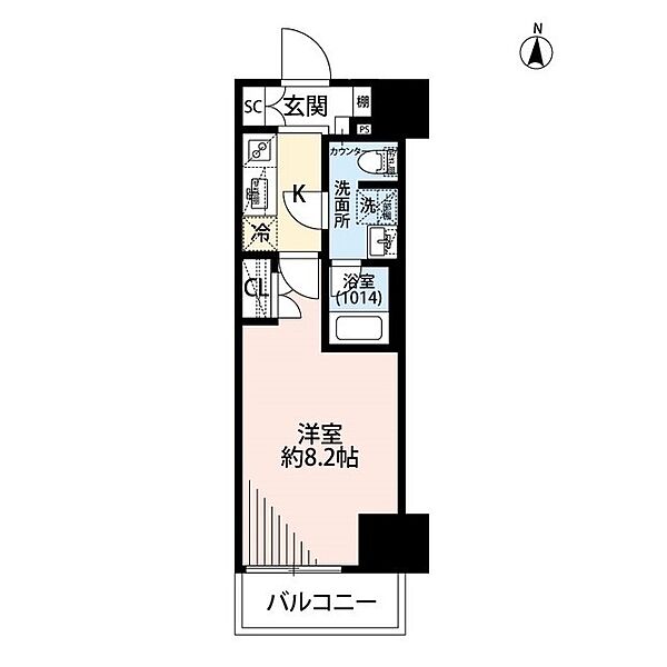 プレール・ドゥーク両国IV 603｜東京都墨田区緑１丁目(賃貸マンション1K・6階・25.35㎡)の写真 その2