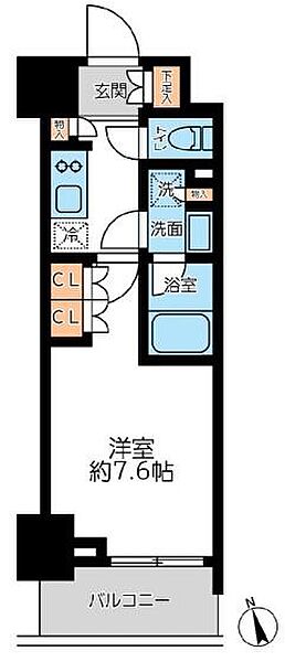 プライマル浅草言問通 703｜東京都台東区浅草３丁目(賃貸マンション1K・7階・25.32㎡)の写真 その2