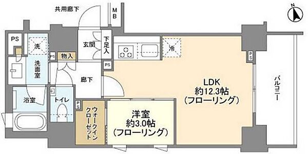 ルジェンテ本郷三丁目 201｜東京都文京区本郷３丁目(賃貸マンション1LDK・2階・41.71㎡)の写真 その2