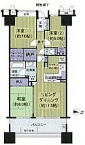 トキアス 1431 ｜ 東京都荒川区南千住８丁目1-1（賃貸マンション3LDK・14階・75.49㎡） その2