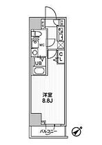 ジェノヴィア浅草Vスカイガーデン 1203 ｜ 東京都台東区浅草５丁目34-4（賃貸マンション1K・12階・25.50㎡） その2