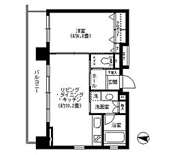 クリオ文京小石川 1LDKの間取図画像
