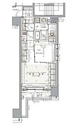 LeJADECross千代田神保町 1LDKの間取図画像