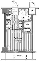 ガラ・グランディ大手町 1Kの間取図画像