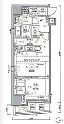 クレイシア秋葉原ラグゼスウィート 1LDKの間取図画像