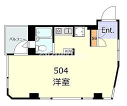 共和ホームズ延寿お茶の水 ワンルームの間取図画像