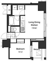 PRIMEURBAN本駒込 1LDKの間取図画像