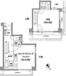 THECUBE 1LDKの間取図画像