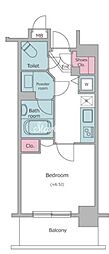 レジディア神田東 1Kの間取図画像