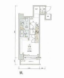 LIVCITY東大前 1Kの間取図画像