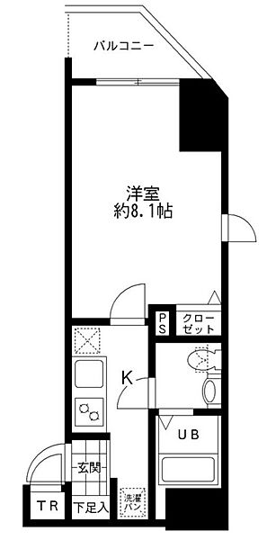 モーニングサイド銀座 905｜東京都中央区京橋３丁目(賃貸マンション1K・9階・25.01㎡)の写真 その2