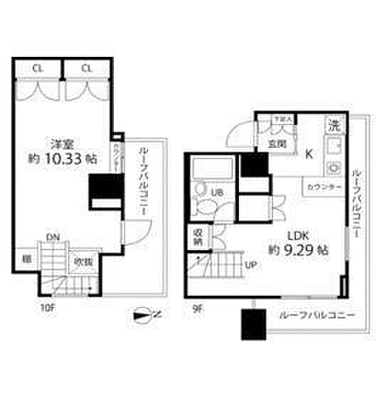 ハイリーフ芝大門 904｜東京都港区芝大門２丁目(賃貸マンション1LDK・9階・50.40㎡)の写真 その2