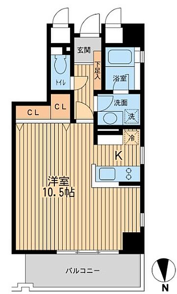 芝公園アパートメント 501｜東京都港区芝２丁目(賃貸マンション1R・5階・36.78㎡)の写真 その2