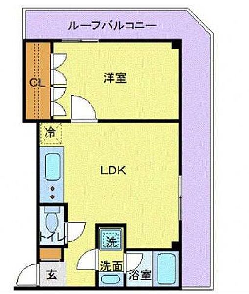 フロリスオーランティウム2 402｜東京都中央区月島１丁目(賃貸マンション1LDK・4階・41.70㎡)の写真 その2