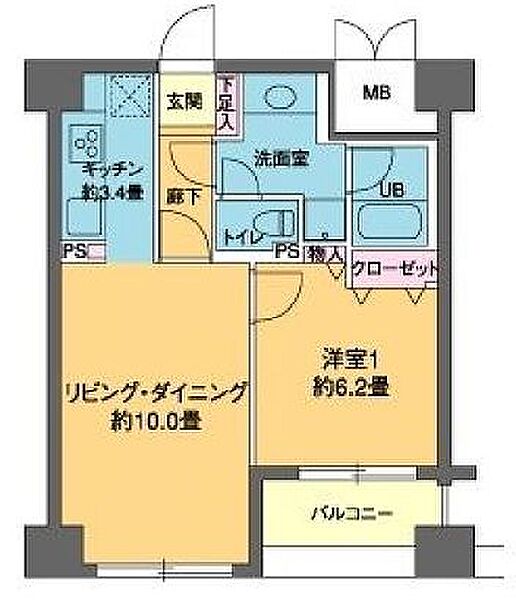 カスタリア茅場町 407｜東京都中央区日本橋小網町(賃貸マンション1LDK・4階・44.82㎡)の写真 その2