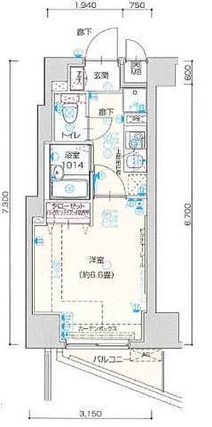 ヴェルト西大島グラーセ 907｜東京都江東区北砂３丁目(賃貸マンション1K・9階・21.78㎡)の写真 その2